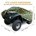 thumbnail image 2 of REGALWOVEN Camo Pattern Quad ATV Cover Waterproof for Polaris for Honda for Yamaha for Can-Am for Suzuki Camouflage XXXL 256*110*120cm, 2 of 7