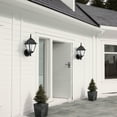 thumbnail image 6 of ASHOP Black Outdoor Wall Mounted Lanterns, Rustproof Exterior Sconces for Porch, Garage, Front Door, 2 Pack, 6 of 7