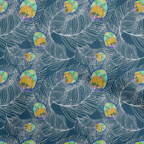 oneOone Silk Tabby Orange Fabric Feather Craft Projects Decor Fabric Printed By The Yard 42 Inch Wide-ZV