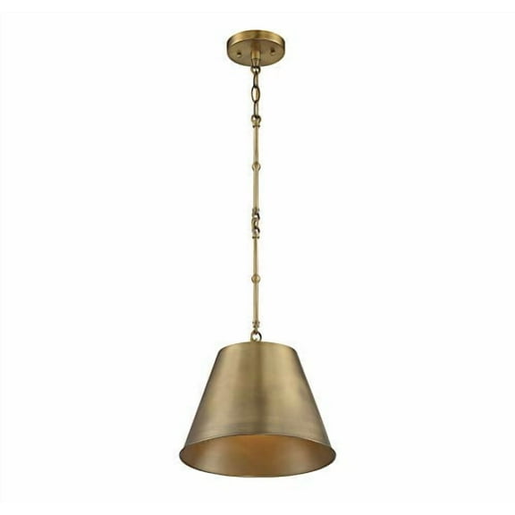 Savoy House 7-132-1-322 Alden Pendant, 1-Light 60 Watts, Warm Brass