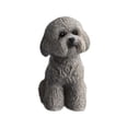 thumbnail image 4 of Figura de perro en miniatura, adorno de escritorio de resina, linda decoración para tablero de automóvil. gris en cuclillas, 4 of 9