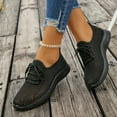 thumbnail image 3 of Rokment Womens Orthopedic Running Walking Tennis Shoes Breathable Mesh Comfortable Arch Support Memory Foam Orthotic Nursing Non Slip Work Sneakers Black Size 7, 3 of 7