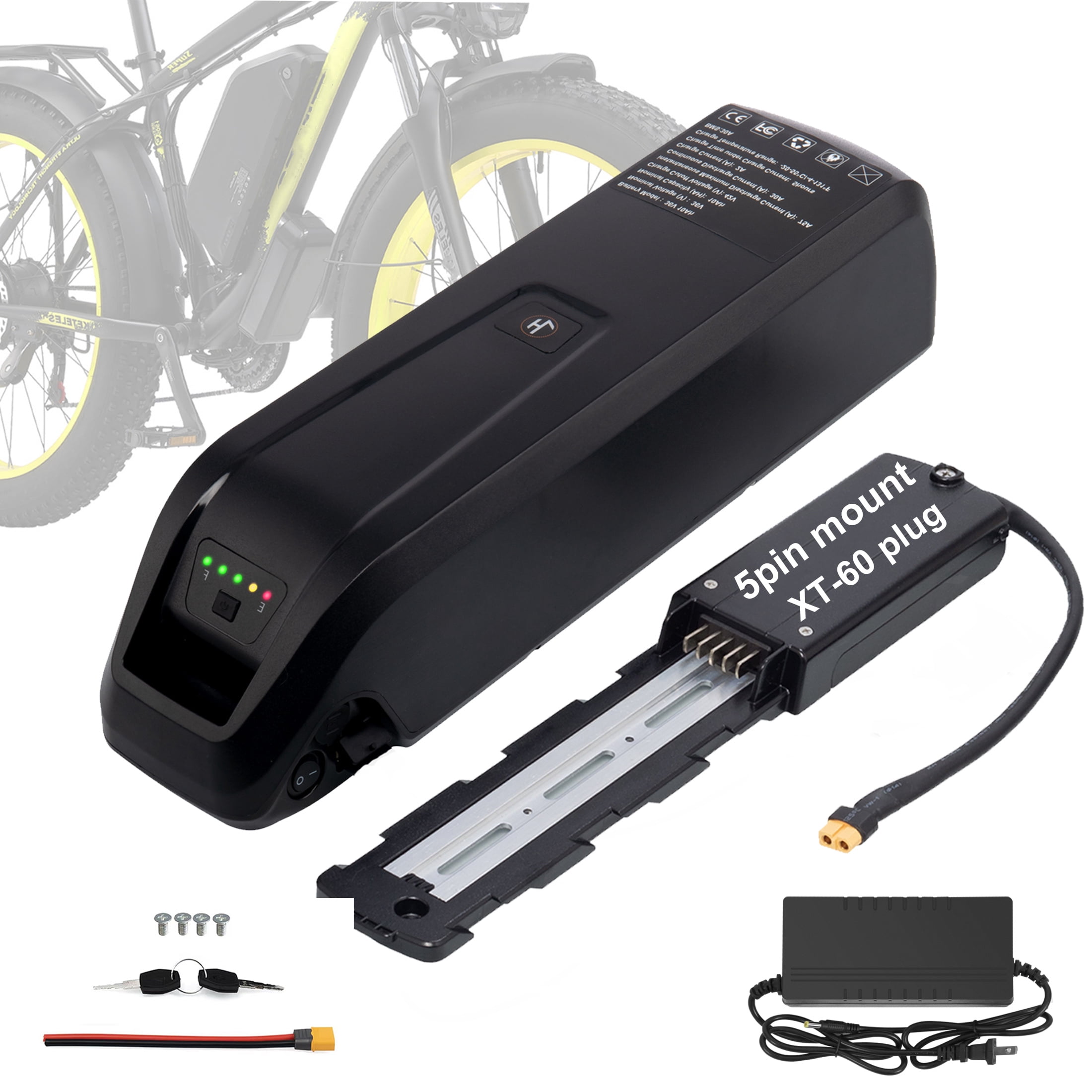 VEVOR Ebike Battery, 48V 13Ah Electric Bike Lithium Battery Pack