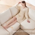 thumbnail image 5 of JONPONY 110*84" Modern U Shape Modular Sofa, 7 Seat Chenille Sectional Couch Set with 2 Pillows Included, Freely Combinable Indoor Funiture for Living Room, Apartment, Office, 2 Colors, 5 of 15