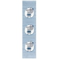 thumbnail image 2 of SAFAVIEH Carousel Kids Orpa The Dog Runner Rug, Ivory/Blue, 2' x 8', 2 of 11