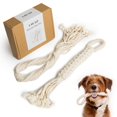 thumbnail image 1 of Juguetes de cuerda para perro LAY LO, paquete de 2, algodón natural para dentición, 1 of 6