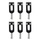 thumbnail image 2 of 6 piezas de puente de trémolo para guitarra eléctrica, con forma de U, tornillo de afinación, accesorio negro, 2 of 14