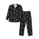 thumbnail image 1 of Balery Happy Skeletons Dancing Pijama para Hombre de Dos Piezas con Manga Larga, Conjunto de Dormir y Descanso Suave con Bolsillos-XX-Large, 1 of 7
