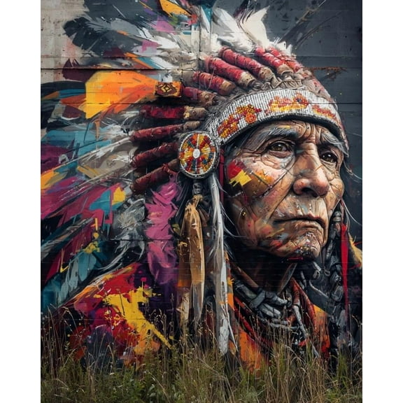 Paint by Numbers for Adults Kids Beginner Colorful Totem DIY Acrylic Painting by Numbers Kits with Brushes Acrylic Pigment Home Decoration Gifts 16 x 20 inch