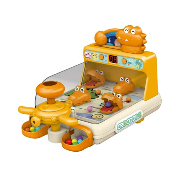 Máquina de pinball, juguete educativo portátil interactivo para fiestas, mesa electrónica naranja