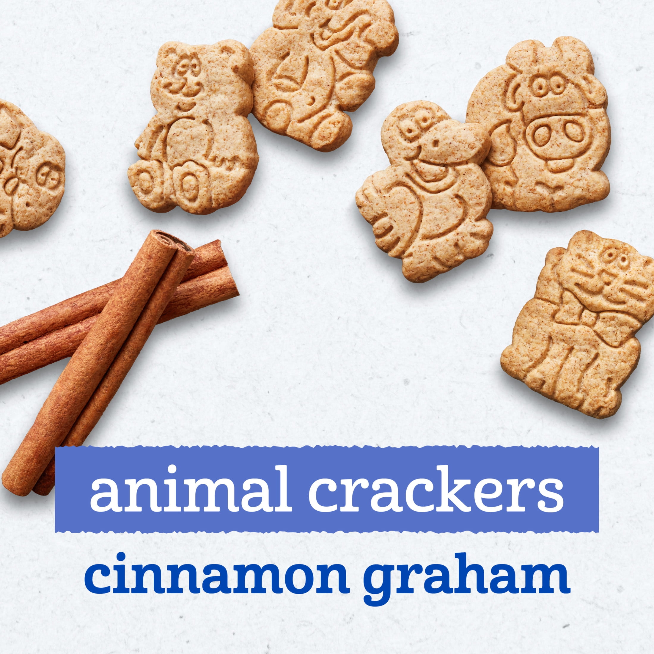 (6 pack) Gerber Toddler Snacks for Baby, Cinnamon Graham Animal Crackers, 6 oz Bag