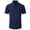 Navy, variant on Aueoeo Mens Casual Button Down Shirt Short Sleeve Dress Shirts Casual Business Turn-down Collar Shirt Blouse