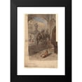thumbnail image 2 of Felix Octavius Carr Darley 11x14 Black Modern Framed Museum Art Print Titled - Bernini Fountain, Rome (Recto) (C. 1867), 2 of 5