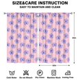 thumbnail image 2 of Printed Floral Drapes 52x84 Inch Rod Pocket 2 Panels, Stylish Blackout Curtains for Bedroom and Lounge, 2 of 2