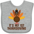 thumbnail image 3 of Inktastic My 1st Thanksgiving Turkey Boys or Girls Baby Bib, 3 of 4