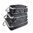 thumbnail image 2 of Injueey Paquete de 3 bolsas impermeables para almacenamiento de equipaje de viaje, organizador de cosméticos de gran capacidad, accesorio para Almacenamiento y organización del hogar Negro, 2 of 6