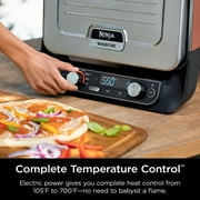 Ninja Woodfire™ Pizza Oven, 8-in-1 outdoor oven, 5 Pizza Settings, Ninja Woodfire™ Technology, up to 700°F heat, BBQ smoker, electric