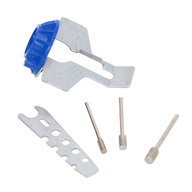 FLAMEEN Attache d'Affûtage de Tronçonneuse, Accessoire d'Affûteuse de Tronçonneuse Bonne Dureté pour le Meulage