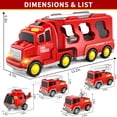 thumbnail image 4 of MAVOLIO 5-in-1 Construction Truck Toys for Toddler Boy 1-5 Year Old | Kids Birthday Gifts Car Trucks with Excavator Crane Mixer Bulldozer, 4 of 8