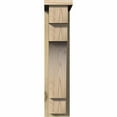 thumbnail image 2 of 6"W x 14"D x 26"H Mediterranean Rough Sawn Corbel w/Backplate, Douglas Fir, 2 of 9