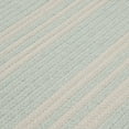 thumbnail image 3 of 3' x 5' Sea Green Striped Handmade Braided Rectangular Area Throw Rug, 3 of 3