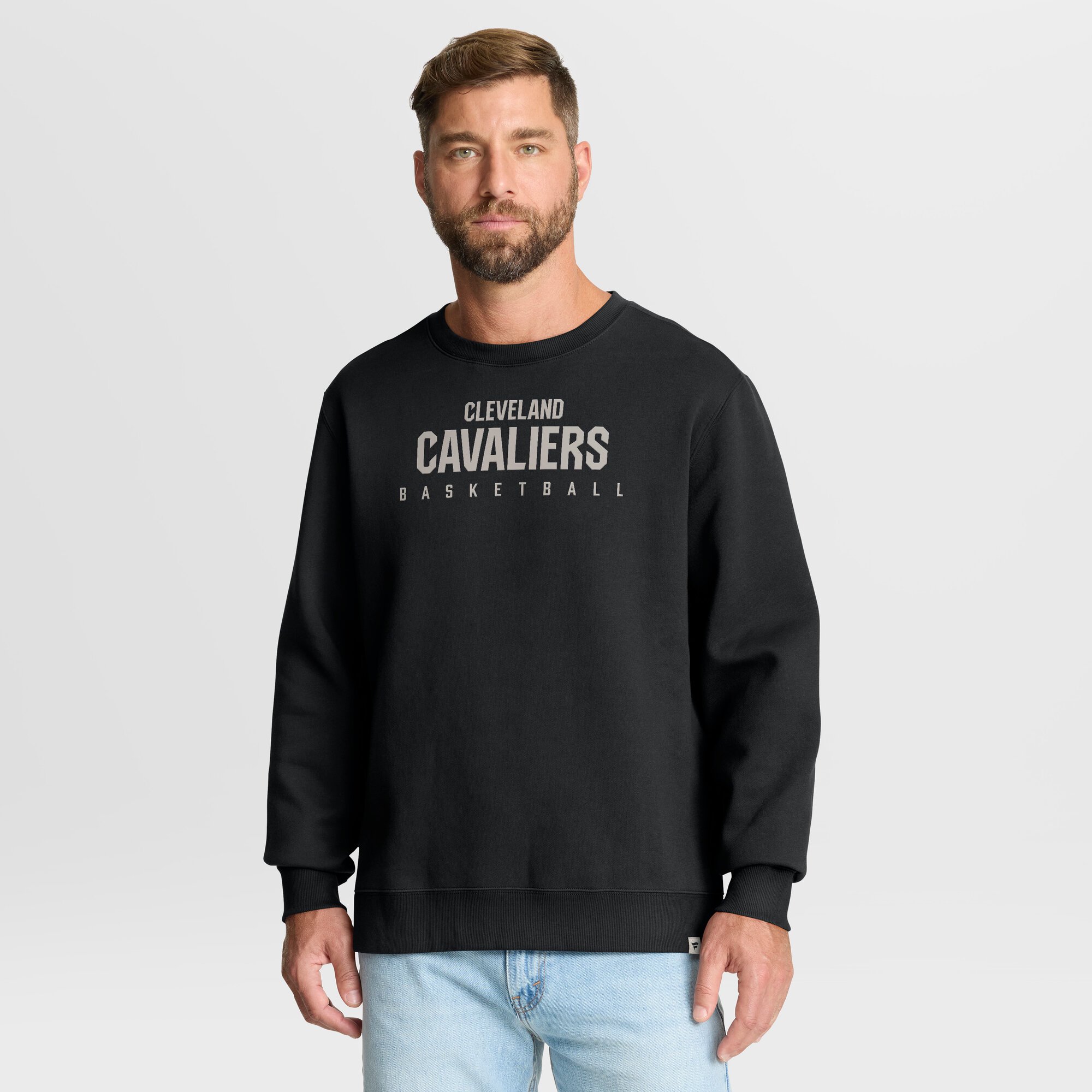 Men's Fanatics Black Cleveland Cavaliers Crossover Collection Defensive Rotation Drill Premium Pullover Sweatshirt
