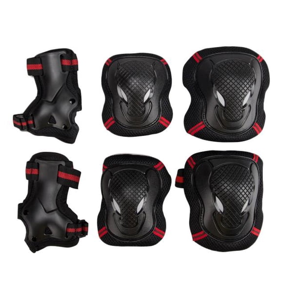 BMX Knee Pads, Elbow Pads & Wrist Guards, Protective Gear Set for Biking, Rollerblading, Skateboarding & Multi-Sports, All-Round Protection for & Adults
