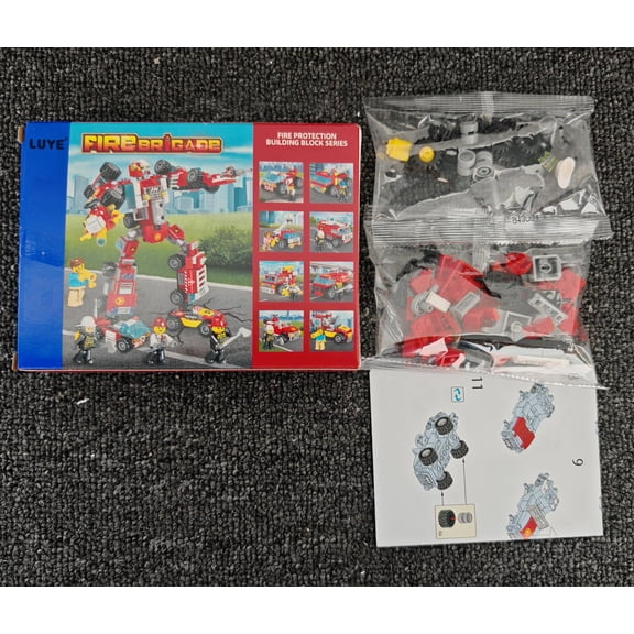 City Firefighting Series Building Block Toys,Stacking Skill Training and Creative Thinking Cultivation Building kit Toys Best Gift for Boys Aged 4-10