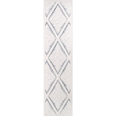My Texas House Calla 2' X 8' Skyview Damask Runner Rug