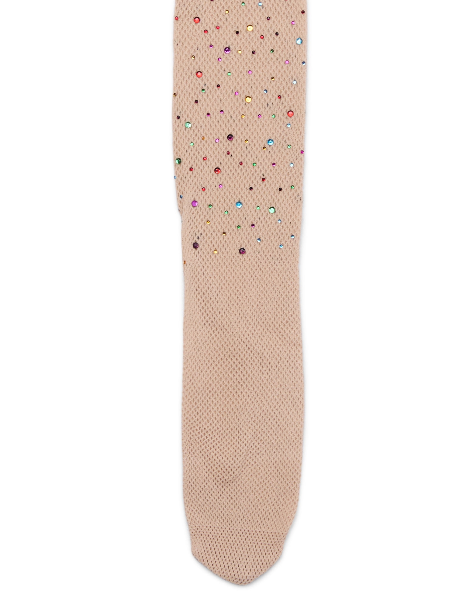 No Boundaries Juniors Rhinestone Fishnet Tights for Women, Sizes S-3XL