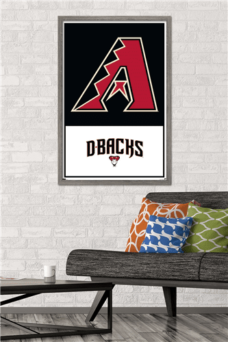 MLB Arizona Diamondbacks - Logo 22 Wall Poster, 22.375" x 34" Framed