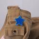 thumbnail image 3 of Llavero con forma de estrella de PVC con logotipo de advertencia nocturna y reflector para montar en la mochila escolar, 3 of 6
