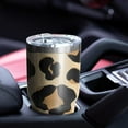 thumbnail image 4 of 30oz Leopard Print Pattern Tumblers Stainless Steel Tumbler with Lid and Straw,Vacuum Insulated Double Wall Travel Tumbler Cups Mug with Cleaning Brush for Coffee,Tea, 4 of 7