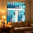 thumbnail image 3 of Iumwxz Nylon Semi Sheer Kitchen Curtains 3 Piece Set, Modern Solid Color Window Valance for Living Room Bedroom Dining Area, Light Filtering and Heat Insulating, 53.94x17.72in and 27.56x39.37in, 3 of 7