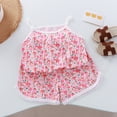thumbnail image 2 of KEXE Baby Girl Outfits 0-3 Months Baby Girls' Clothing Sets Summer Toddler Girl Clothes Baby Girl Sleeveless Shirt Shorts Set Cute Outfits, 2 of 9