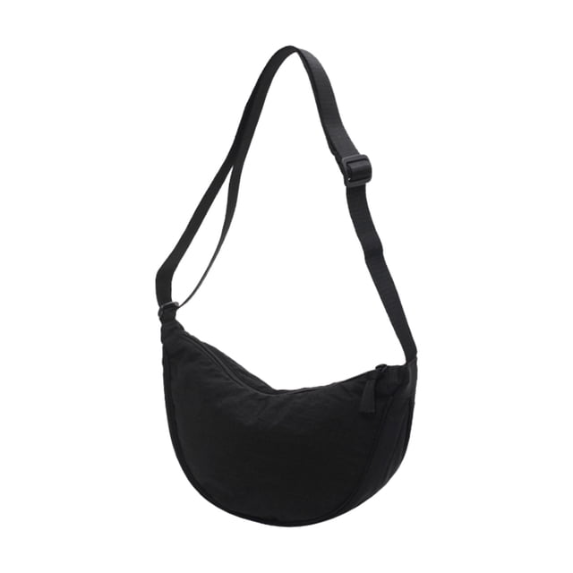 Bolso de hombro pequeño moderno para mujer y hombre, bolso tipo bolsita estilo dumpling, bolso informal con correa ajustable