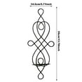 thumbnail image 3 of Wrought Iron Wall Candle Sconces Swirling Design for Home Wedding Decoration, 3 of 4