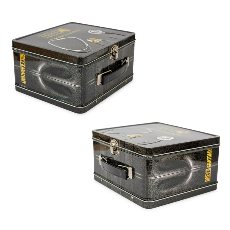 Toynk Grey's Anatomy Cast Metal Tin Lunch Box Tote | 8 x 7 x 4 Inches