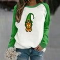 thumbnail image 1 of Qiopertar Femmes Décontracté Manches Longues Col Rond Hauts Chemises Amples Blouse Imprimé Graphique Chandail en Molleton Offres de la Semaine Liquidation à Moins de 5$ jusqu'à 90 % de Réduction, 1 of 4