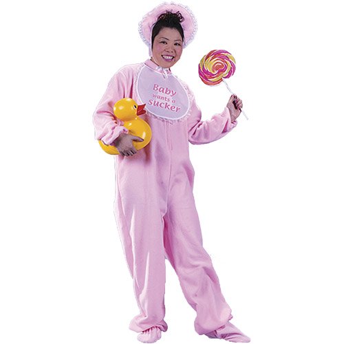 Pink Be My Baby Women's Halloween FancyDress Costume for Adult, One