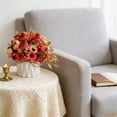 thumbnail image 6 of Hometravel Artificial Rose Bouquet, Silk Flowers Arrangement in Small Ceramic Vase, Realistic Fake Flower Decoration for Table, Home, Office, Dining Room, and Wedding Decor, 6 of 6