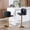 Black, variant on Adjustable Swivel Barstools with Tufted PU Leather Back - Set of 2