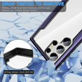 thumbnail image 2 of Compatible with Galaxy S23 Ultra Case, Heavy Duty Shockproof Military Drop Protection Slim Cases Phone Covers Clear for Samsung Galaxy S23 Ultra 5G 6.8 inches - Purple, 2 of 12