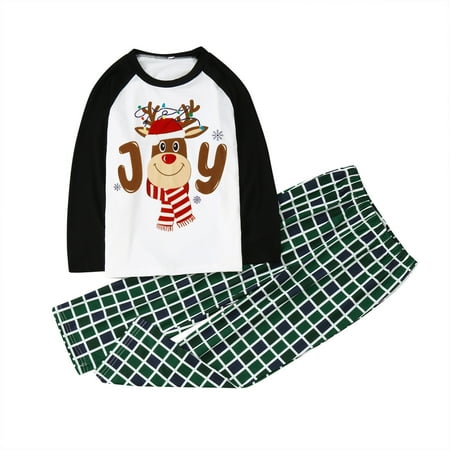 

Children‘s Family Matching Christmas Tree And Plaid Print Long-sleeve Pajamas Set