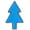 Blue, variant on Rainbow Star Pink Pines Christmas Tree Cartoon Pins Halloween Costume Cosplay Accessory