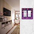 thumbnail image 5 of Yayeee Rocker Switch Wall Plate 2-Gang 4.7"x4.6" Home Decorative Outlet Cover, Love in The Clouds, 5 of 6