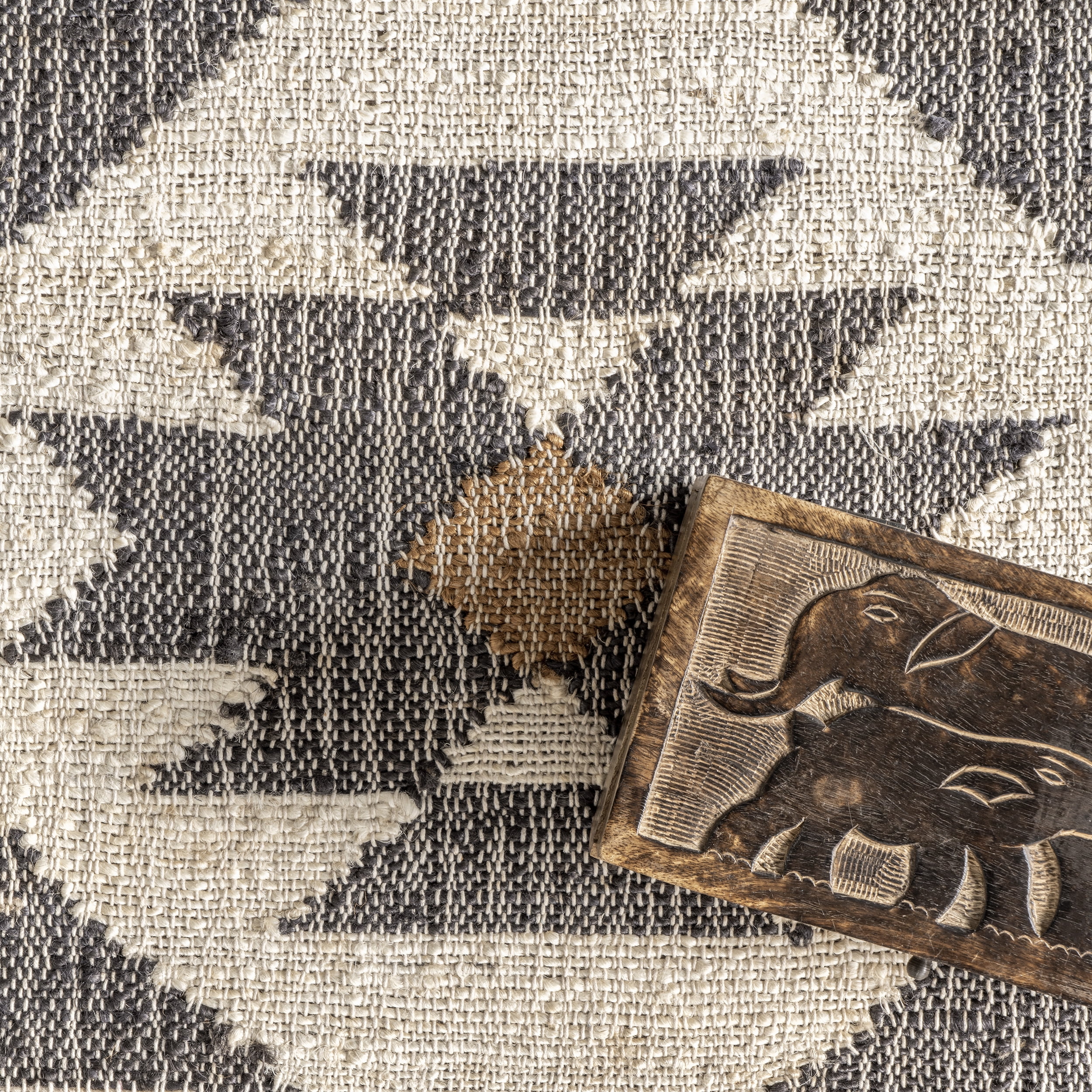 nuLOOM Rosanna Southwestern Symbols Jute Area Rug, 6' x 9', Natural