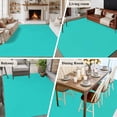 thumbnail image 6 of Turquoise Area Rugs 5x7 for Living Room, Farmhouse Solid Teal Color Modern Art Non Slip Washable Rug Runner, Low Pile Indoor Floor Carpet Mat Bathroom Rugs for Bedroom, Kids Room, 6 of 9