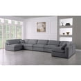 thumbnail image 3 of Meridian Furniture Serene Grey Linen Fabric Deluxe Modular Sectional, 3 of 9