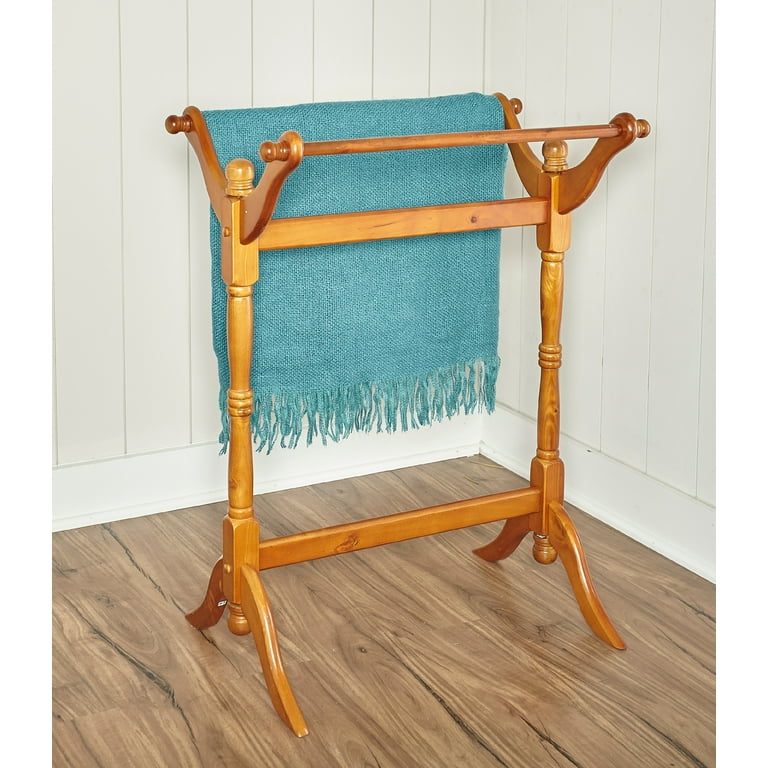 Free Shipping Tylerson Blanket Rack Nostalgic Oak Walmart